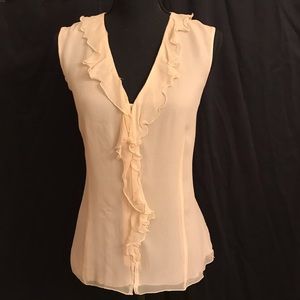 Nine West Silk Ruffled Blouse
